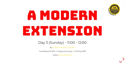 a modern extension for joomla