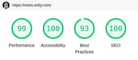https://news.extly.com/ - Lighthouse